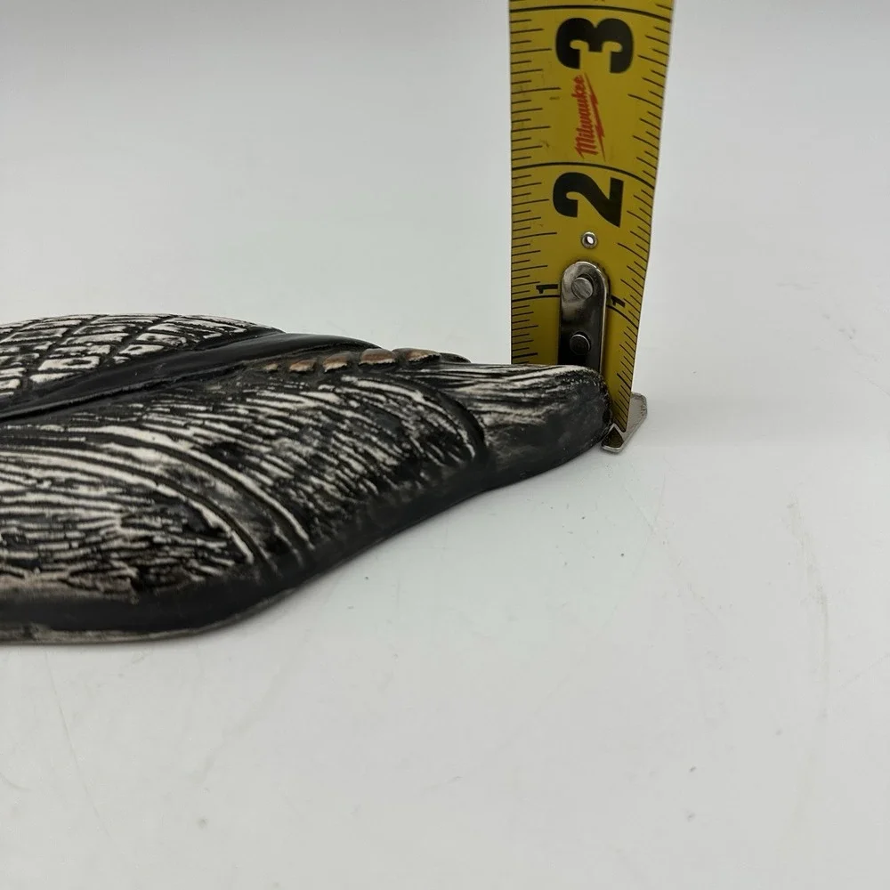 Ceramic Duck Wall Hanging Black And White Glossy Finish 10